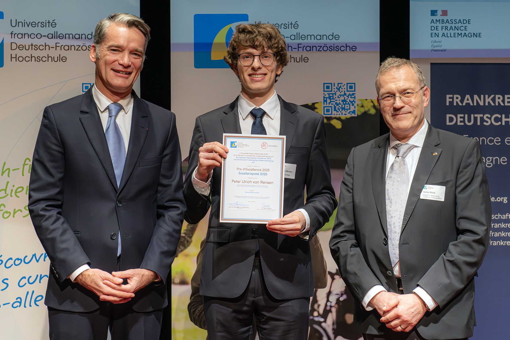 Foto: Exzellenzpreis 2025 für Peter Ulrich van Rensen aus München